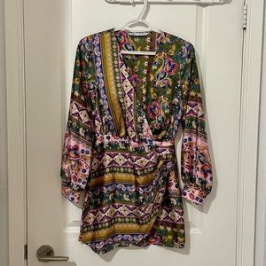 NWOT ZARA SATIN DRESS